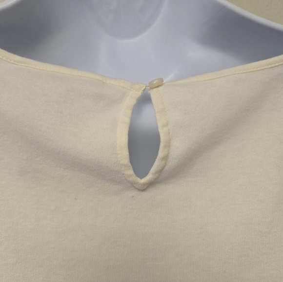 Lauren Ralph Lauren Lace Front Shift Dress Cream L - Picture 5 of 7